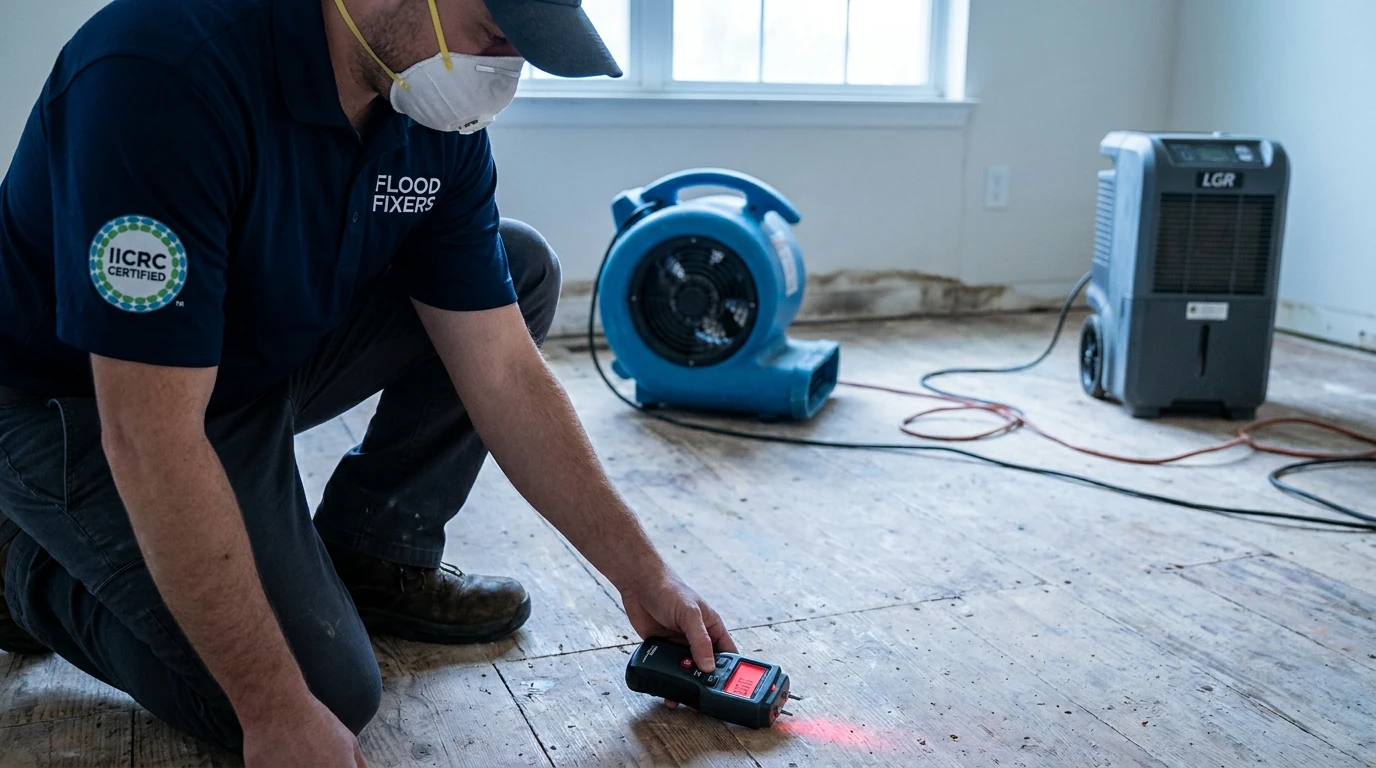 Why does flooring replacement come after drying, not before
