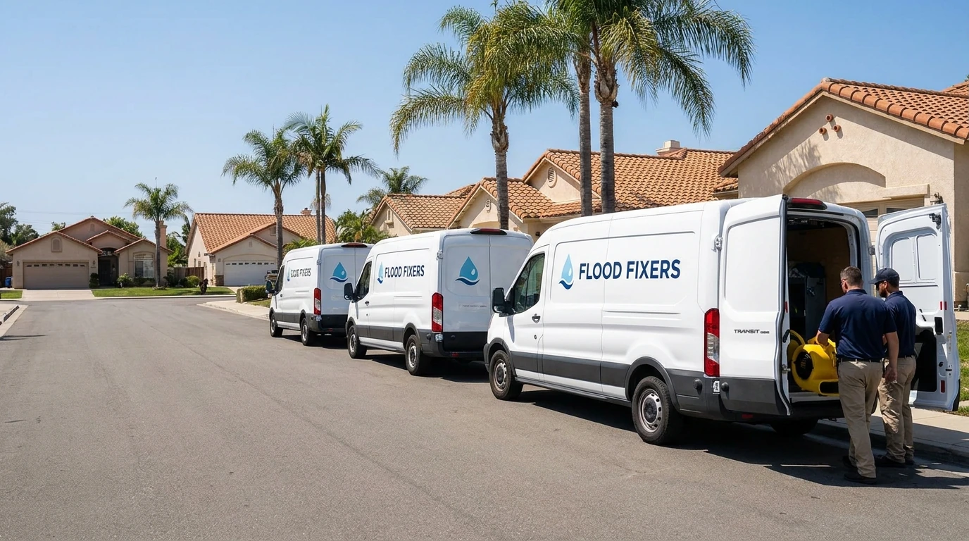 Professional restoration and construction site